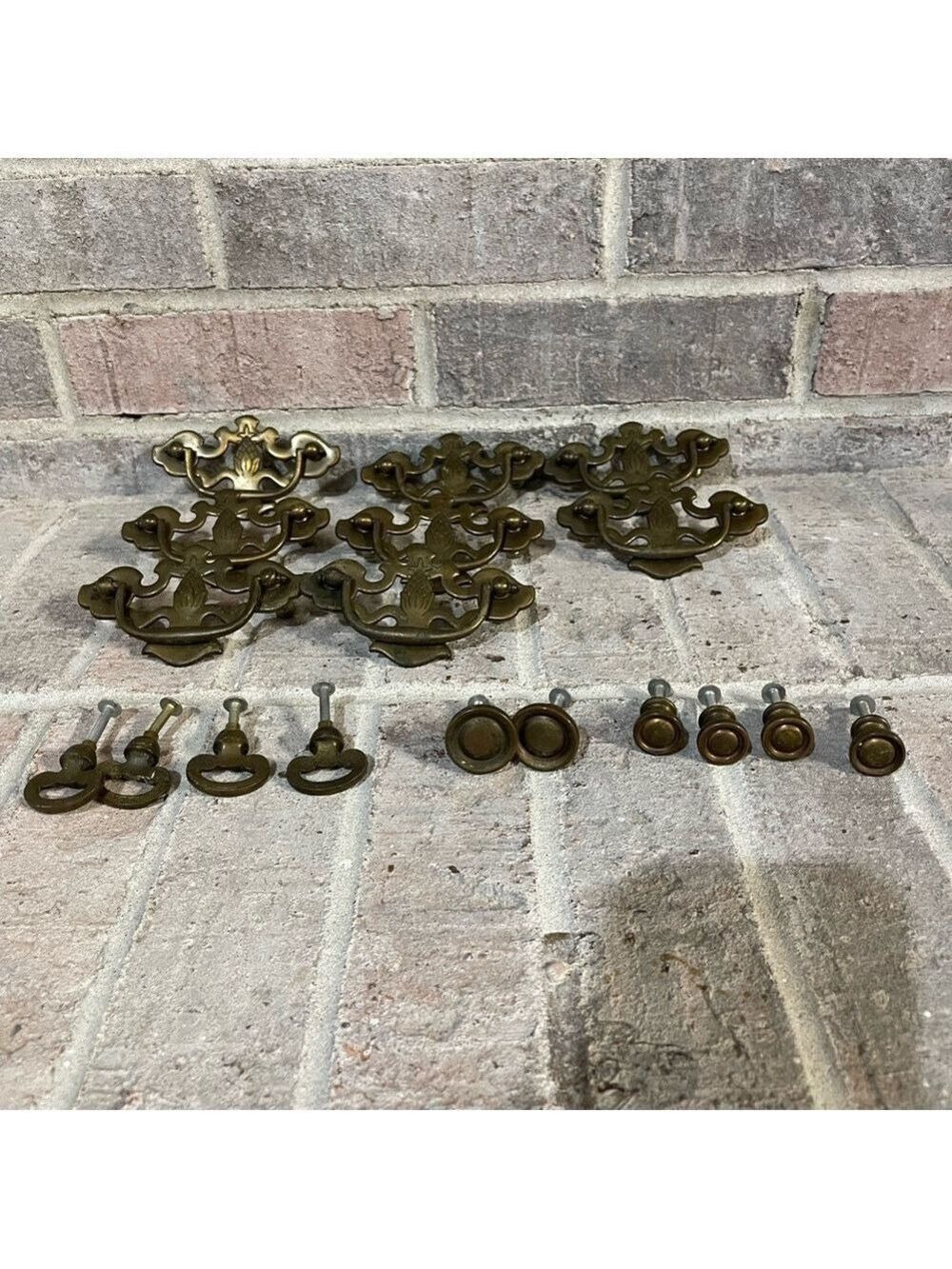 Antique drawer pulls with a Ornate Design
